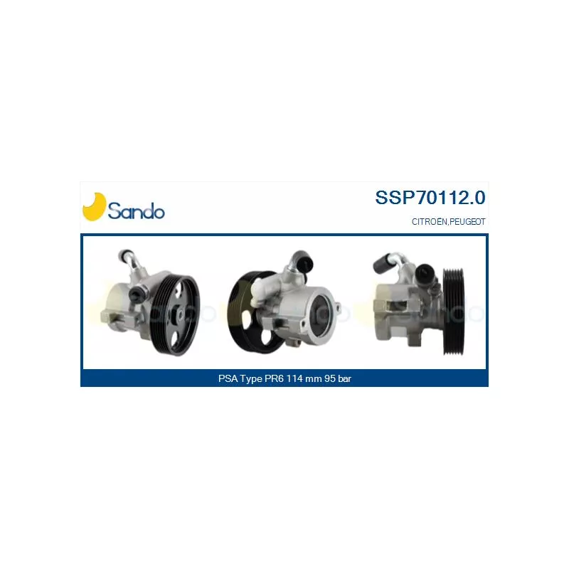 Pompe hydraulique, direction SANDO SSP70112.0