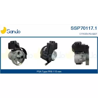 Pompe hydraulique, direction SANDO SSP70117.1
