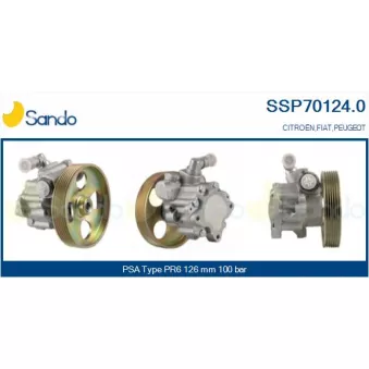 Pompe hydraulique, direction SANDO SSP70124.0