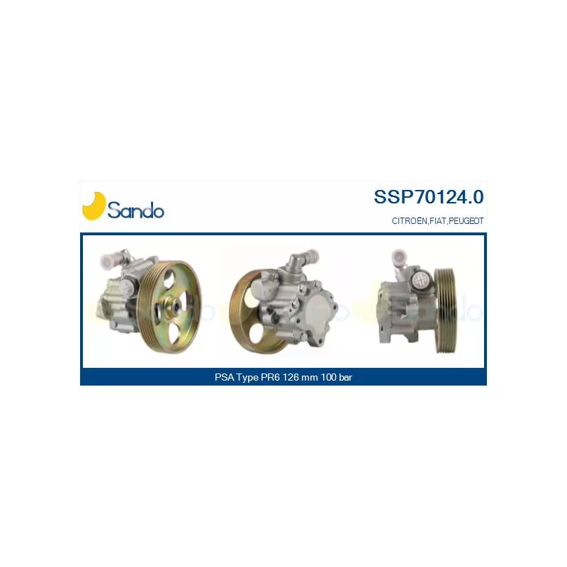Pompe hydraulique, direction SANDO SSP70124.0