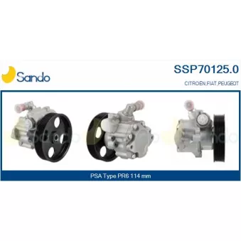 Pompe hydraulique, direction SANDO SSP70125.0