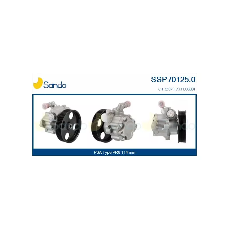 Pompe hydraulique, direction SANDO SSP70125.0