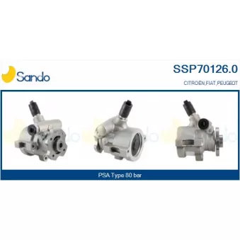 Pompe hydraulique, direction SANDO SSP70126.0