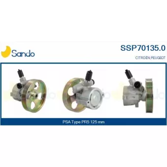 Pompe hydraulique, direction SANDO SSP70135.0