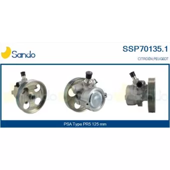 Pompe hydraulique, direction SANDO SSP70135.1