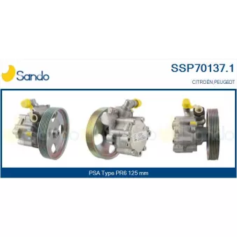 Pompe hydraulique, direction SANDO SSP70137.1