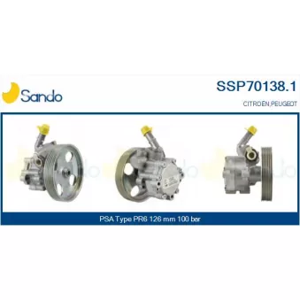 Pompe hydraulique, direction SANDO SSP70138.1