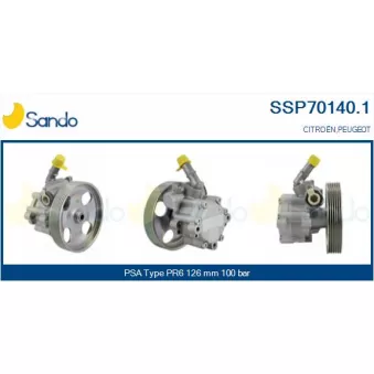 Pompe hydraulique, direction SANDO SSP70140.1