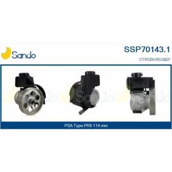 Pompe hydraulique, direction SANDO SSP70143.1