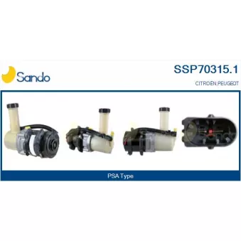 Pompe hydraulique, direction SANDO SSP70315.1