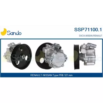 Pompe hydraulique, direction SANDO SSP71100.1