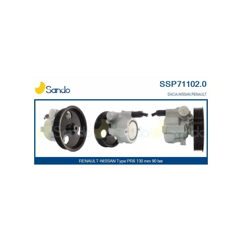 Pompe hydraulique, direction SANDO SSP71102.0