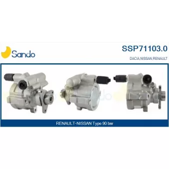 Pompe hydraulique, direction SANDO SSP71103.0