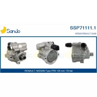 Pompe hydraulique, direction SANDO SSP71111.1