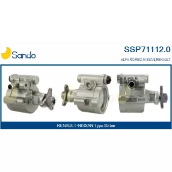 Pompe hydraulique, direction SANDO SSP71112.0