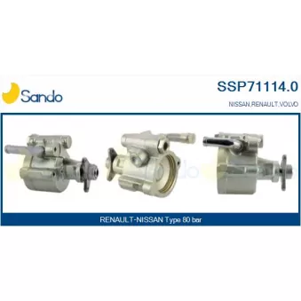 Pompe hydraulique, direction SANDO SSP71114.0