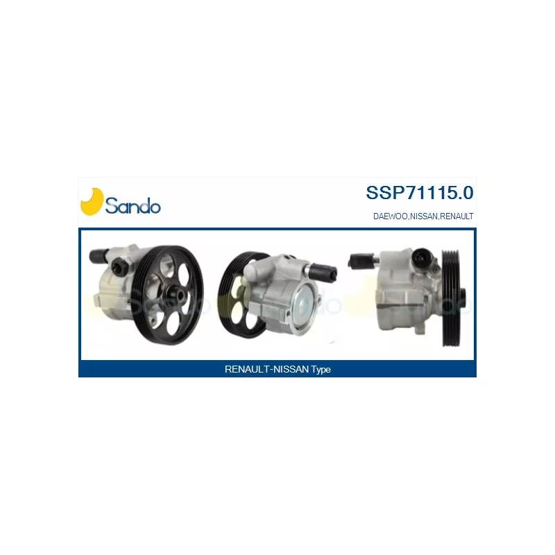 Pompe hydraulique, direction SANDO SSP71115.0