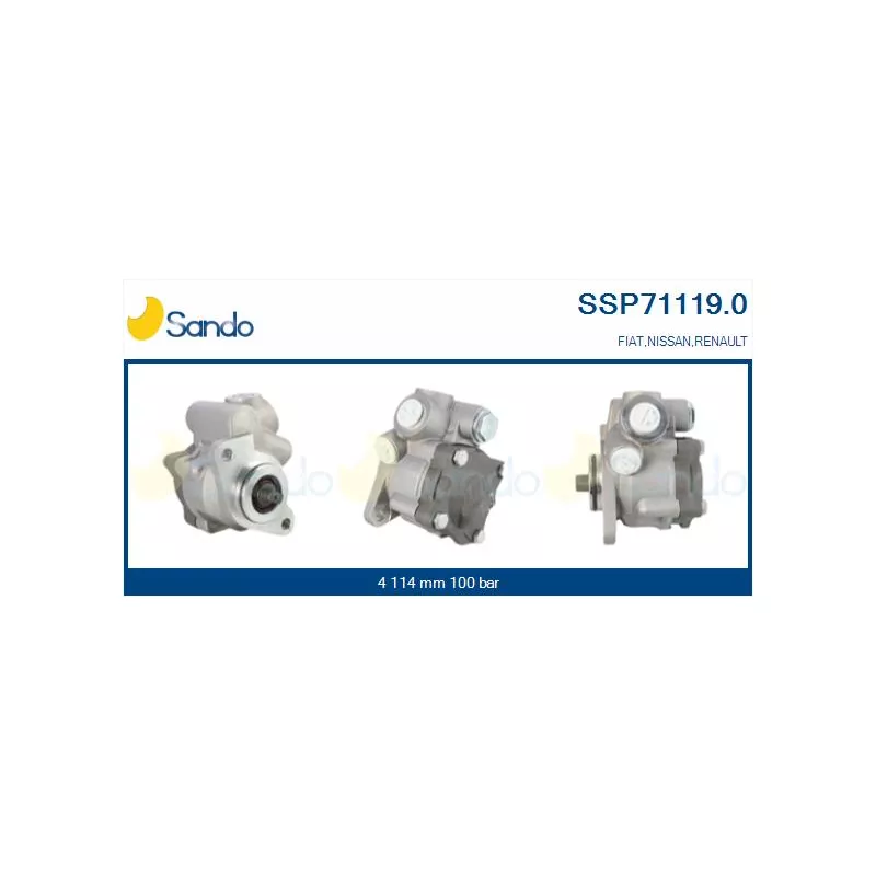 Pompe hydraulique, direction SANDO SSP71119.0