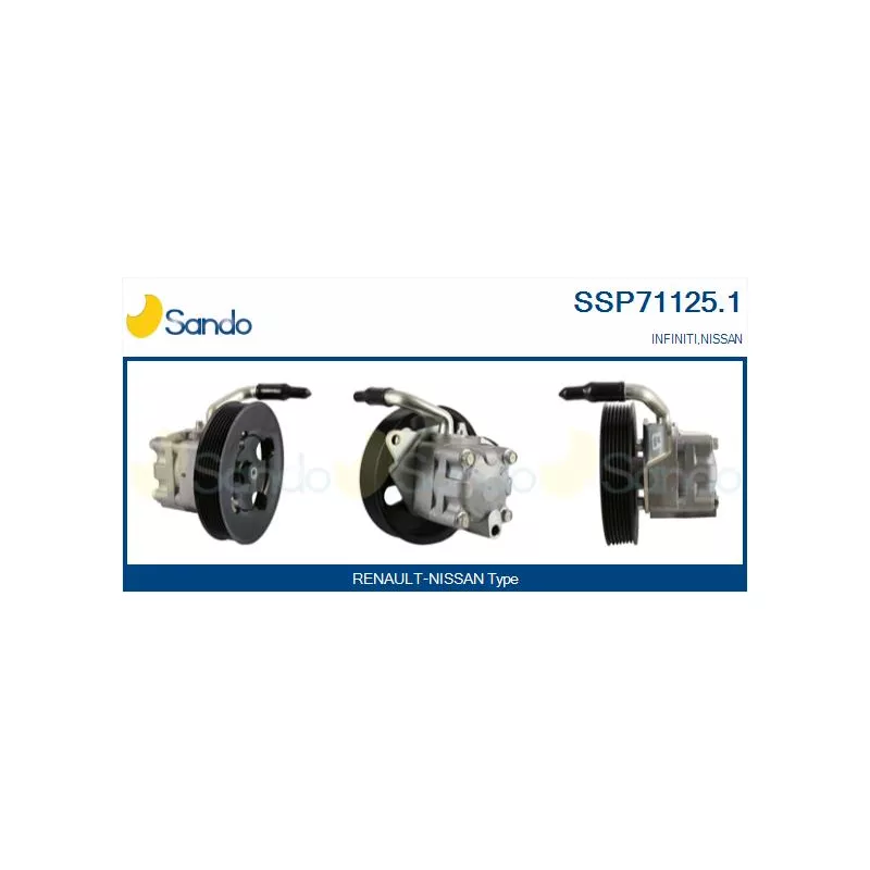 Pompe hydraulique, direction SANDO SSP71125.1