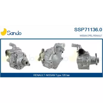 Pompe hydraulique, direction SANDO SSP71136.0