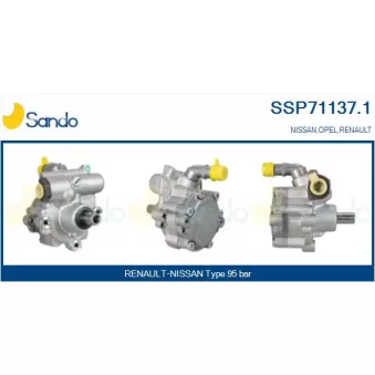 Pompe hydraulique, direction SANDO SSP71137.1