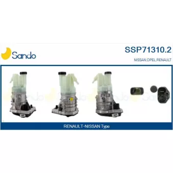 Pompe hydraulique, direction SANDO SSP71310.2