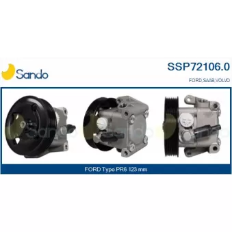 Pompe hydraulique, direction SANDO SSP72106.0