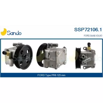 Pompe hydraulique, direction SANDO SSP72106.1