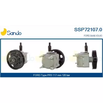 Pompe hydraulique, direction SANDO SSP72107.0