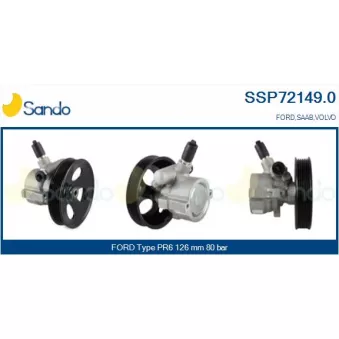 Pompe hydraulique, direction SANDO SSP72149.0