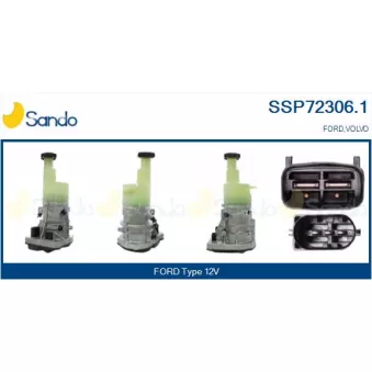 Pompe hydraulique, direction SANDO SSP72306.1
