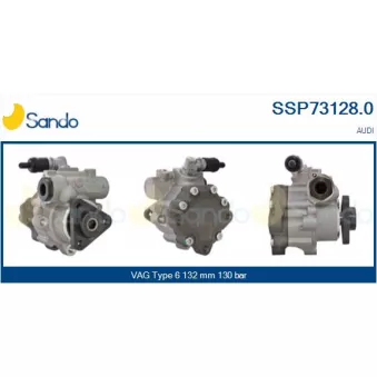 Pompe hydraulique, direction SANDO SSP73128.0