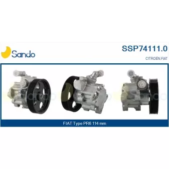 Pompe hydraulique, direction SANDO SSP74111.0