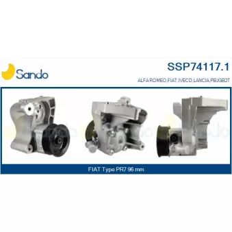 Pompe hydraulique, direction SANDO SSP74117.1
