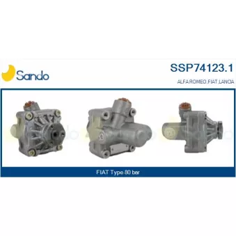 Pompe hydraulique, direction SANDO SSP74123.1