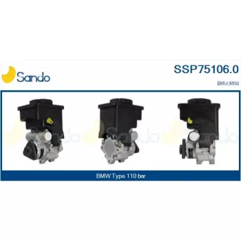 Pompe hydraulique, direction SANDO SSP75106.0