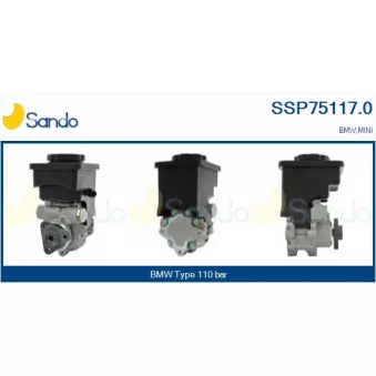 Pompe hydraulique, direction SANDO SSP75117.0