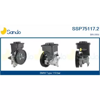 Pompe hydraulique, direction SANDO SSP75117.2