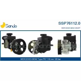 Pompe hydraulique, direction SANDO SSP76112.0