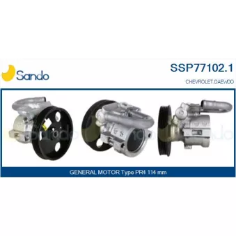 Pompe hydraulique, direction SANDO SSP77102.1
