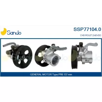 Pompe hydraulique, direction SANDO SSP77104.0