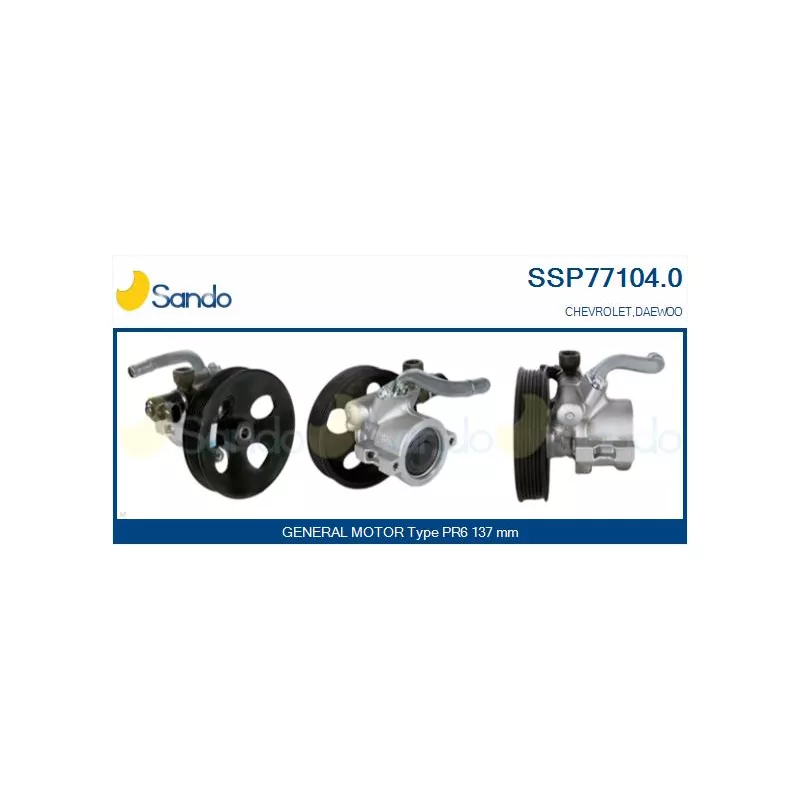 Pompe hydraulique, direction SANDO SSP77104.0