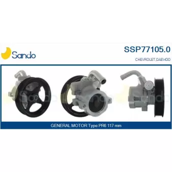 Pompe hydraulique, direction SANDO SSP77105.0