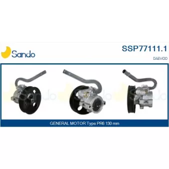 Pompe hydraulique, direction SANDO SSP77111.1