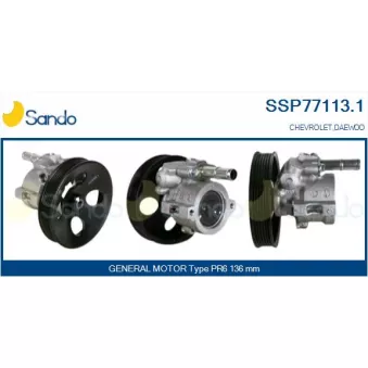Pompe hydraulique, direction SANDO SSP77113.1
