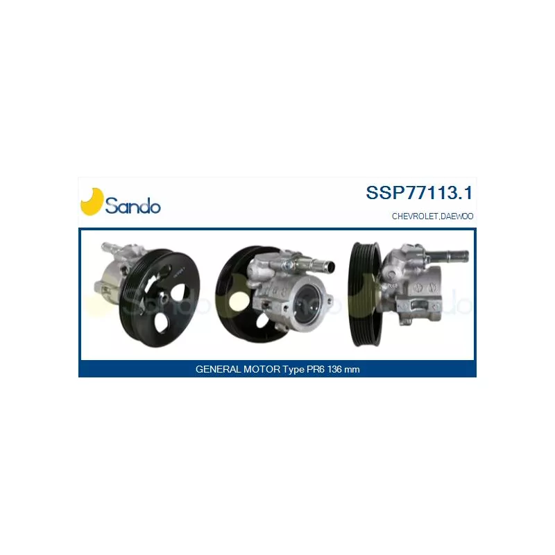 Pompe hydraulique, direction SANDO SSP77113.1