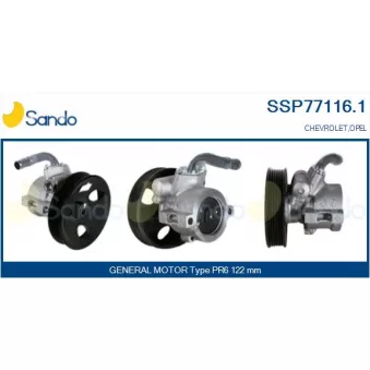 Pompe hydraulique, direction SANDO SSP77116.1