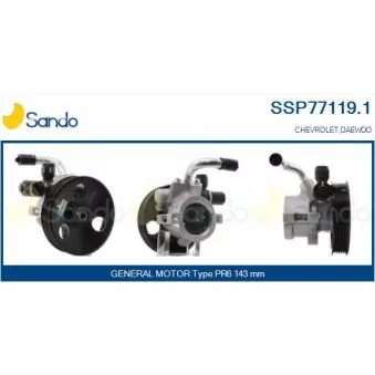 Pompe hydraulique, direction SANDO SSP77119.1