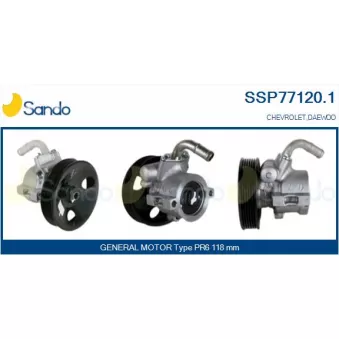 Pompe hydraulique, direction SANDO SSP77120.1