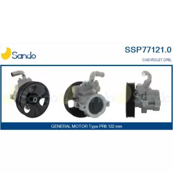 Pompe hydraulique, direction SANDO SSP77121.0